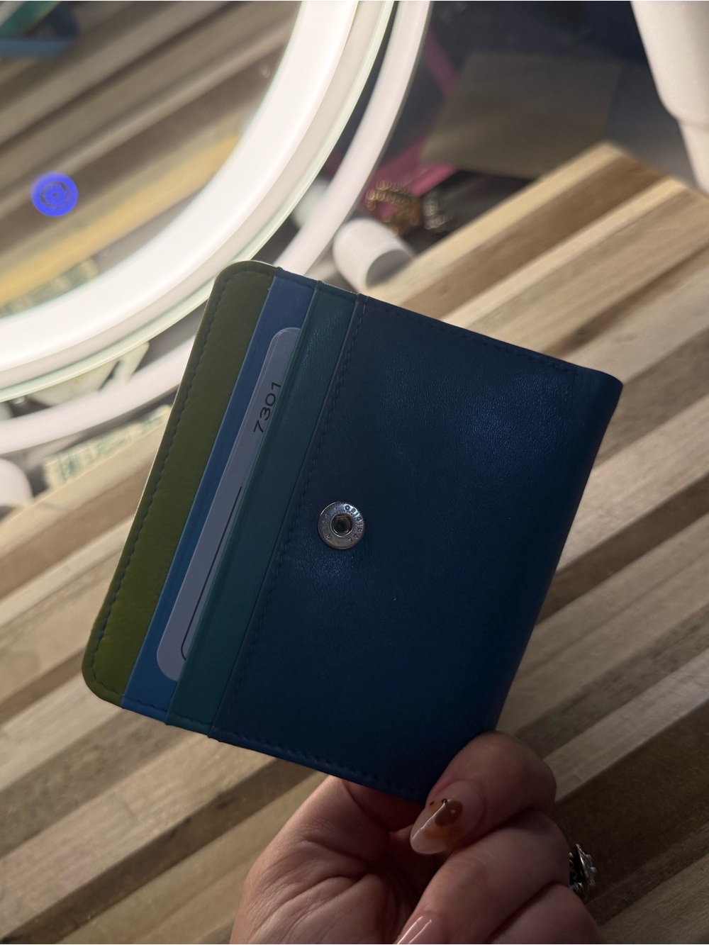 RFID Blocking Multi-Color Card Wallet Phone Case - Picture 3 of 3